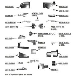 Engine Baffle Kit, Powder Coat, Black Seals