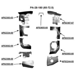 Engine Baffle Kit, Powder Coat, Orange Seals